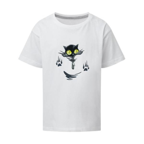 oOh - T-shirt enfant rigolo pour Enfant -modèle SG - Kids - thème humour chat -