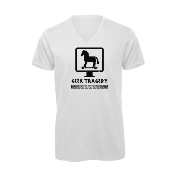 T-shirt bio col V - B&C - Inspire V/men - Geek Tragedy