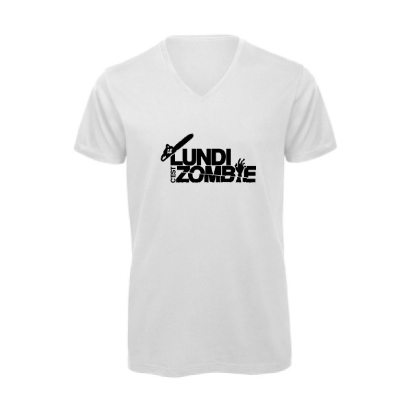 Le Lundi c'est Zombie- T shirt halloween