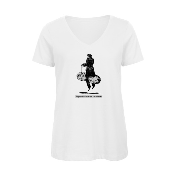 Partir en cacahuète- T-shirts originaux Femme- modèle B&C - Inspire V/women  -