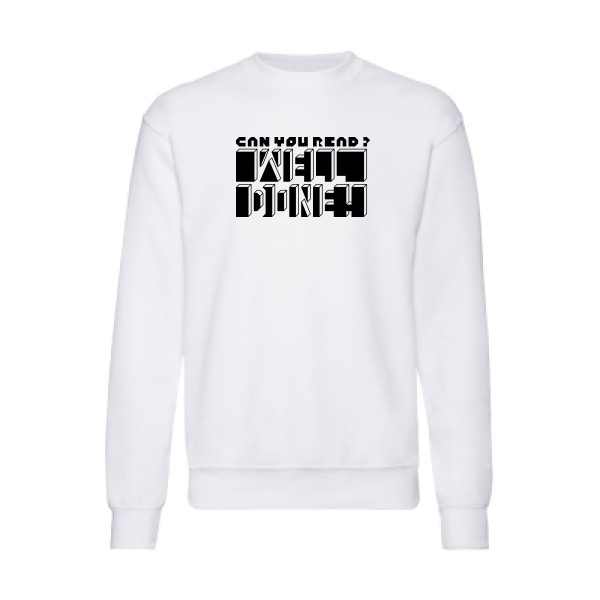  Sweat shirt Homme original - Can you read ? - 