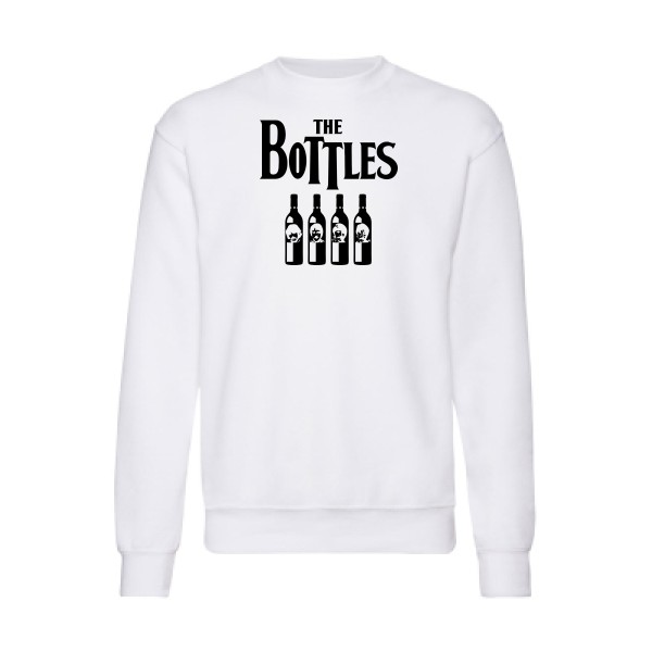 The Bottles - Sweat shirt parodie  pour Homme - modèle Fruit of the loom 280 g/m² - thème parodie et musique vintage -