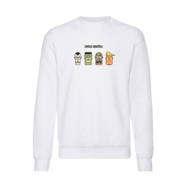 Sweat shirt - Fruit of the loom 280 g/m² - Famous monsters