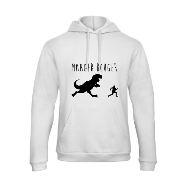 MANGER BOUGER - modèle B&C - Hooded Sweatshirt Unisex  - Thème t shirt humour Homme -