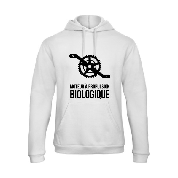 Cyclisme & écologie - B&C - Hooded Sweatshirt Unisex  Homme - Sweat capuche humour velo - thème cyclisme et ecologie -