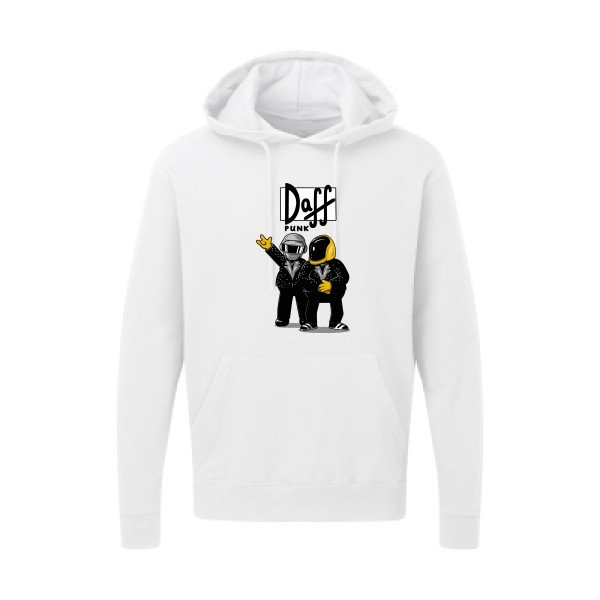 Duff Punk - Sweat capuche rétro Homme - modèle SG - Hooded Sweatshirt -thème dj et  vintage -