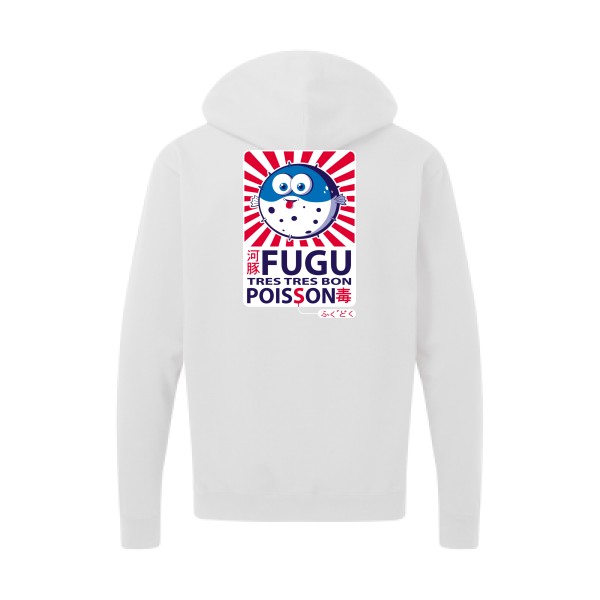 Fugu - Sweat capuche zippé trés marrant Homme - modèle SG - Zip Hood Men -thème burlesque -