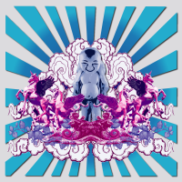 The floppy clouds are mirrored in a dream....