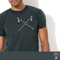 crossed zips