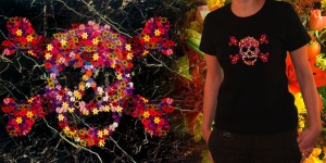 Floral skull&nbsp;par&nbsp;Andy
