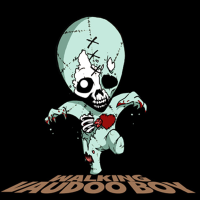 Walking vaudoo boy