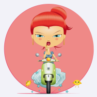 (femme au volant ...)