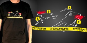T-shirt Playing crime scene