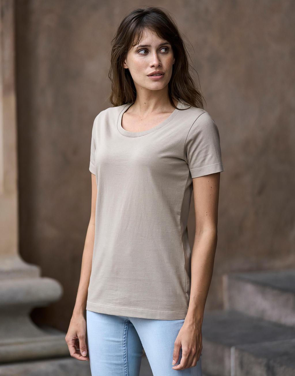 T-shirt femme  Teejays - 185 g/m2 - Col Lycra -