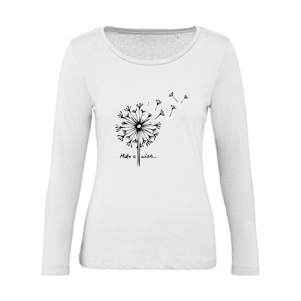 Make a wish-t shirt original - modèle B&C - Inspire LSL women  -