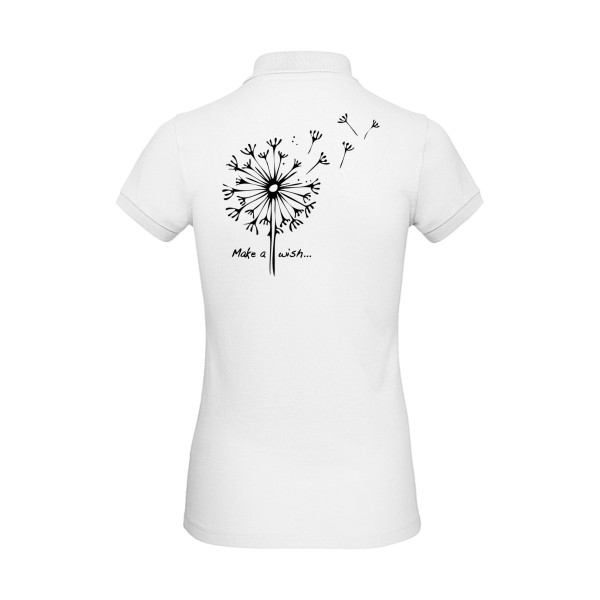Make a wish-t shirt original - modèle B&C - Inspire Polo /women -