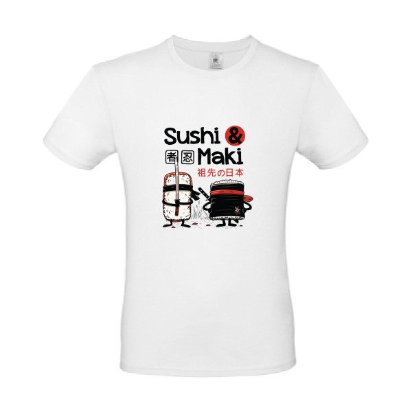 T-shirt léger - B&C - E150 - Sushi et Maki