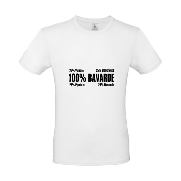 T-shirt léger - B&C - E150 - t-shirt Bavarde