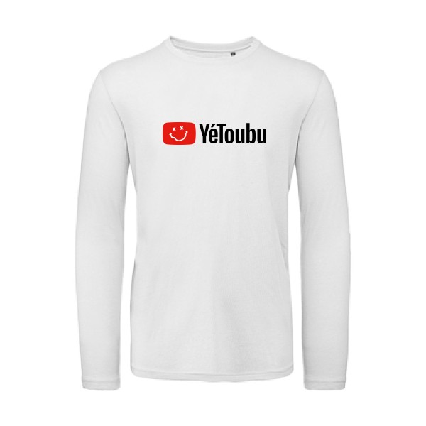YéToubu -  Modèle B&C - T Shirt organique manches longues  Homme - thème humour alcool -