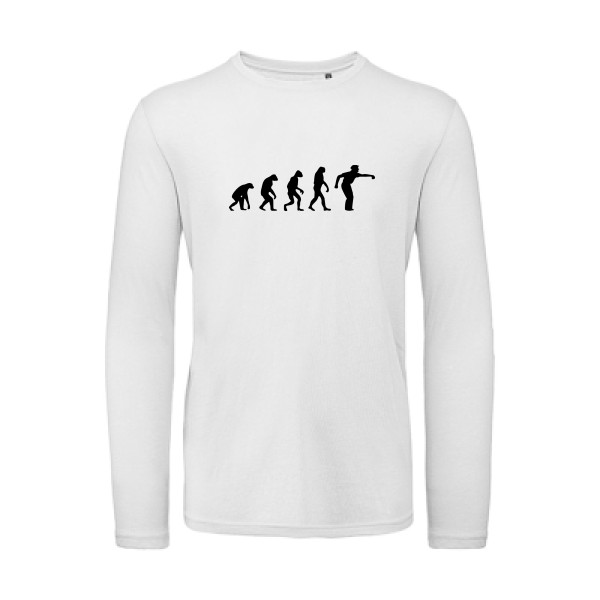 OhFan!!! - Tee shirt petanque original-B&C - T Shirt organique manches longues