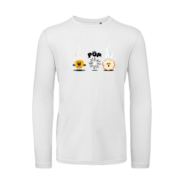 King of the POP -T shirt humoristique -B&C - T Shirt organique manches longues