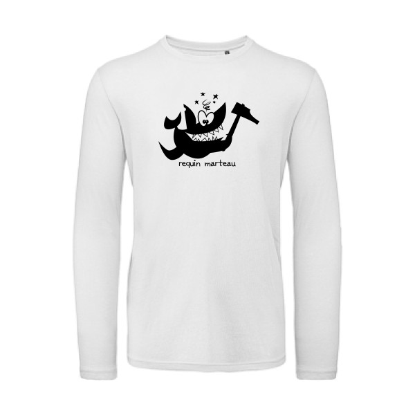 Requin marteau-T shirt marrant-B&C - T Shirt organique manches longues