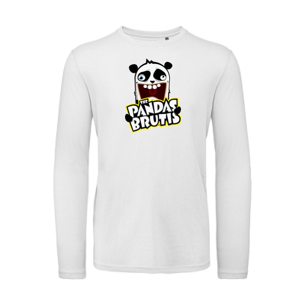 The Magical Mystery Pandas Brutis - t shirt idiot -B&C - T Shirt organique manches longues