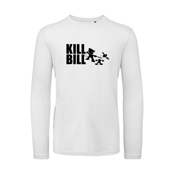 kill bill - T-shirt bio manches longues kill bill Homme - modèle B&C - T Shirt organique manches longues -thème cinema -