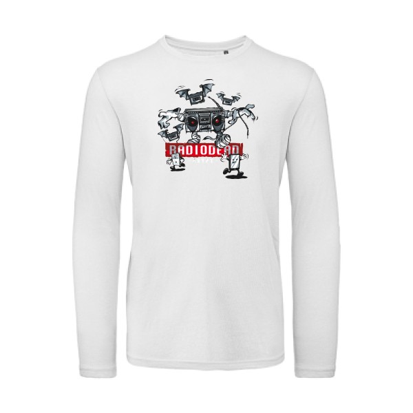 RADIODEAD -T shirt Rock Homme -B&C - T Shirt organique manches longues