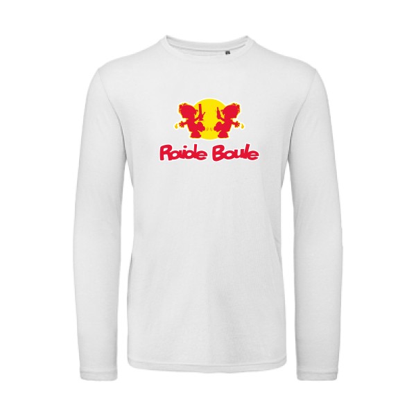 RaideBoule - Tee shirt parodie Homme -B&C - T Shirt organique manches longues