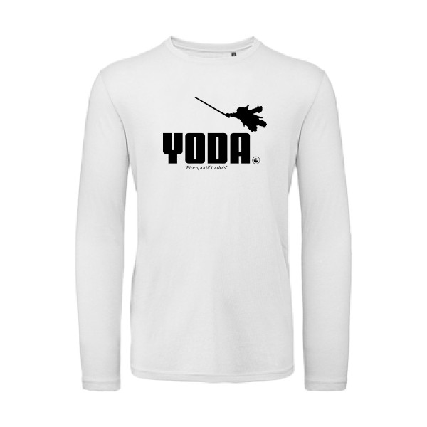 Yoda - star wars T shirt -B&C - T Shirt organique manches longues