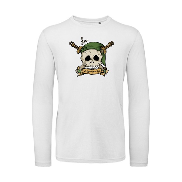 Zelda Skull T-shirt bio manches longues tete de mort -B&C - T Shirt organique manches longues