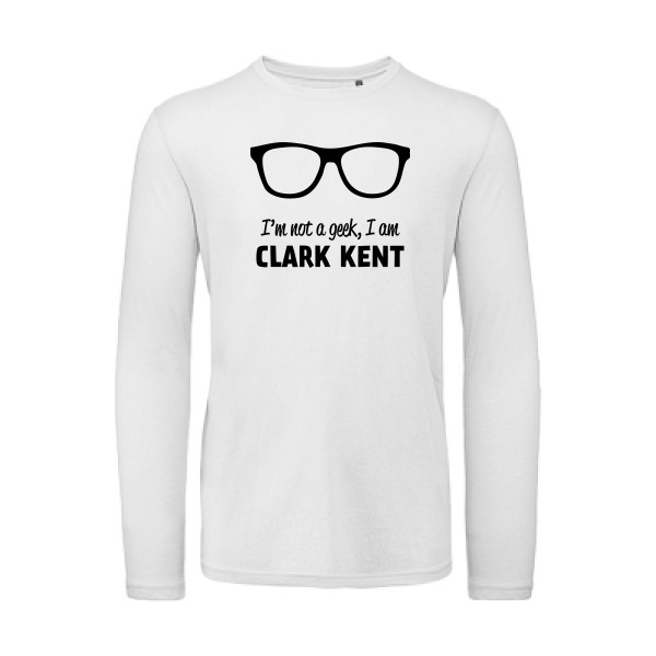 I am Clark Kent -T-shirt bio manches longues superman pour un look vintage
