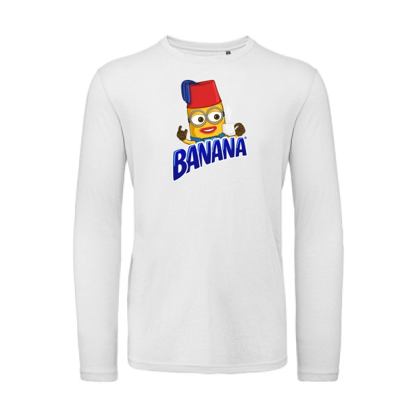 T-shirt bio manches longues Homme vintage - Banana - 