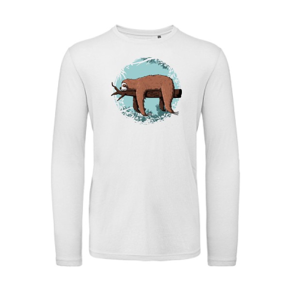 Home sleep home - T- shirt animaux- B&C - T Shirt organique manches longues