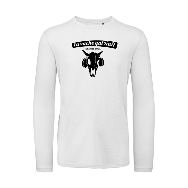 vache qui riait - B&C - T Shirt organique manches longues Homme - T-shirt bio manches longues rigolo - thème alcool humour -