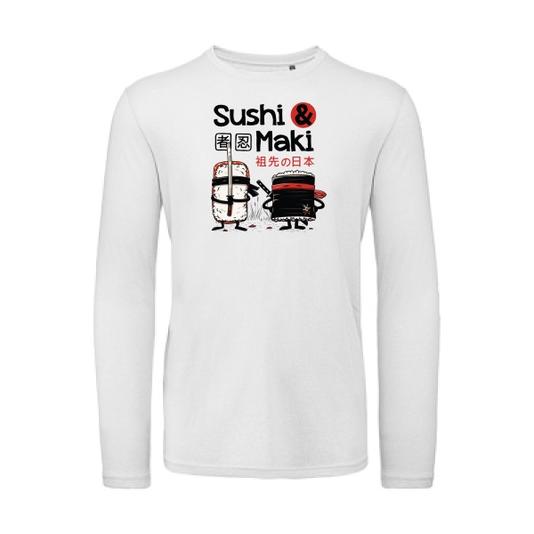 Sushi et Maki-B&C - T Shirt organique manches longues - T-shirts et sweats originaux -