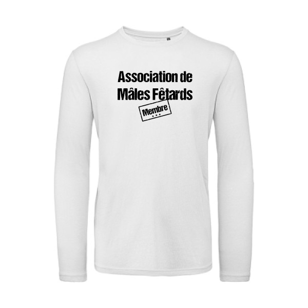 T-shirt bio manches longues Homme original - Association de Mâles Fêtards -