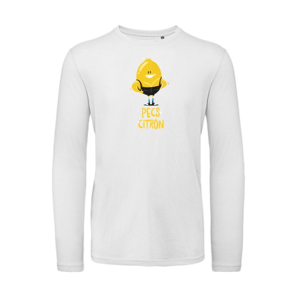 Pecs Citron - T-shirt bio manches longues -T shirt parodie -