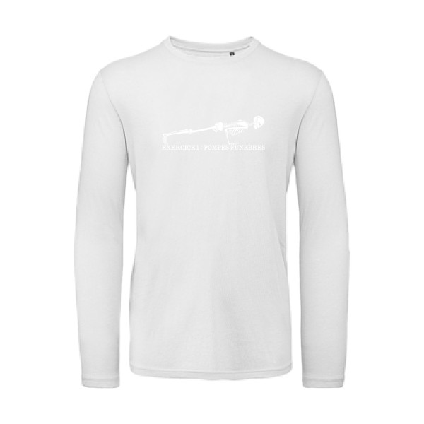 POMPES FUNÈBRES- T shirt sportif-B&C - T Shirt organique manches longues