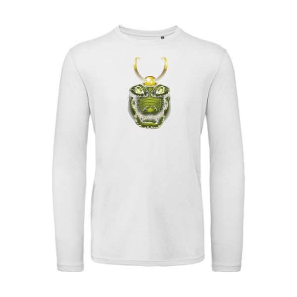 Alligator smile - T-shirt bio manches longues animaux -B&C - T Shirt organique manches longues
