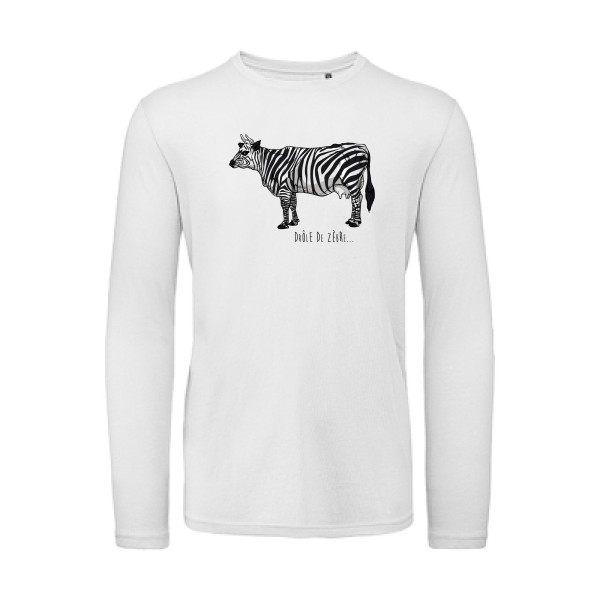drole de zebre- Tee shirts originaux Homme - modèle B&C - T Shirt organique manches longues -