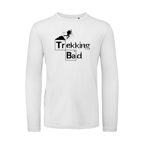 Trekking bad - T-shirt bio manches longues  - Vêtement original -