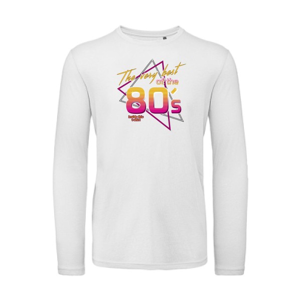 80s -T-shirt bio manches longues original vintage - B&C - T Shirt organique manches longues - thème vintage -