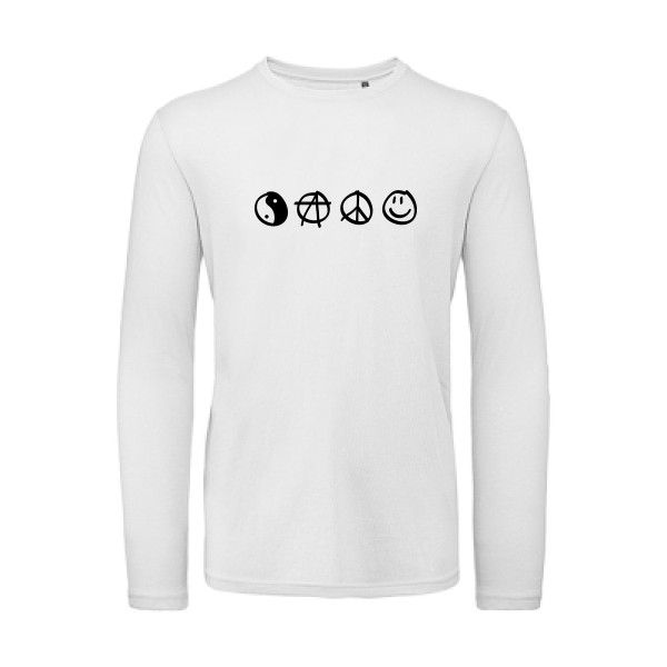 circles power- Tshirt geek - B&C - T Shirt organique manches longues