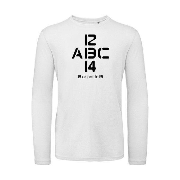 T-shirt bio manches longues Homme original - B or not to B - 