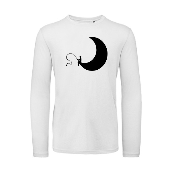 pêcheur d'étoiles - t shirt romantique -B&C - T Shirt organique manches longues