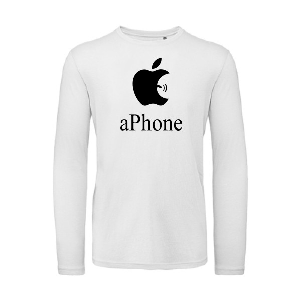 aPhone T shirt geek-B&C - T Shirt organique manches longues