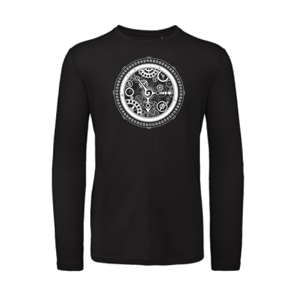 Mechanism - B&C - T Shirt organique manches longues Homme - thème vintage et retro -