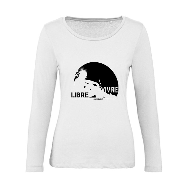 T-shirt femme bio manches longues - B&C - Inspire LSL women  - free